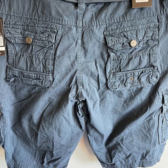 X RAY Mens Classic Fit Twill Cargo Shorts Majolica Blue Size 40 NEW Hiking - Picture 6 of 14